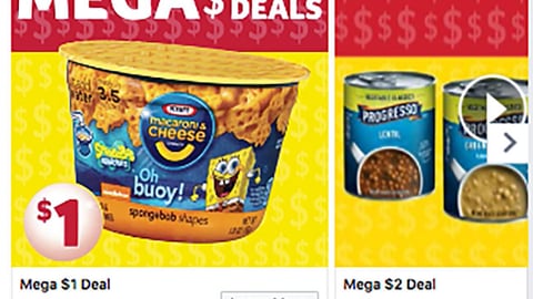 Winn-Dixie 'Mega Dollar Deals' Facebook Update
