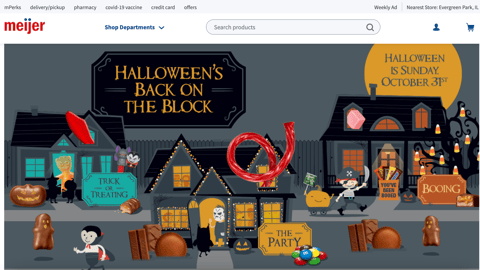 Meijer 'Halloween's Back on the Block' Web Page