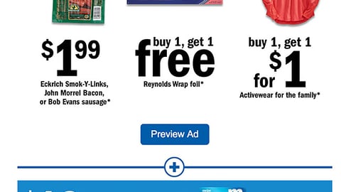 Meijer Credit Card '$10 Off' Email Ad