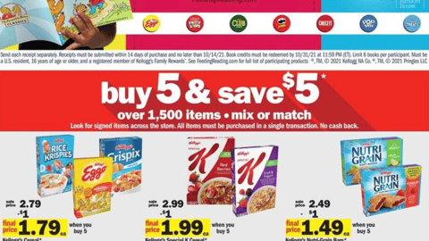 Meijer Kellogg '1 Box = 1 Free Book' Feature