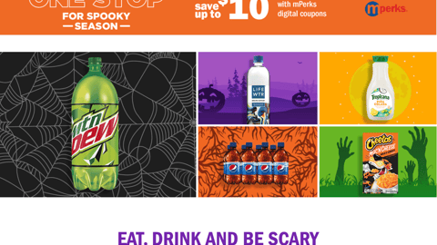 Meijer PepsiCo 'One Stop for Spooky Season' Web Page