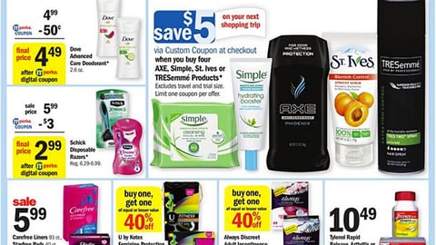 Meijer Unilever 'Save $5' Feature