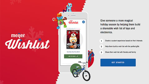 Meijer 'Wishlist' Web Page