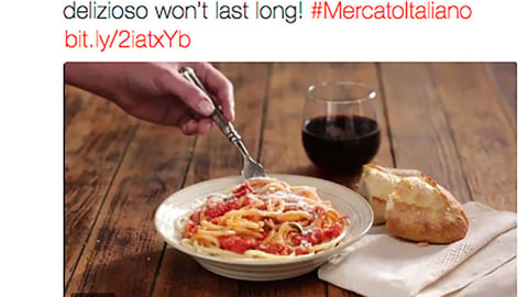Meijer 'Authentic Italian Recipes' Twitter Update