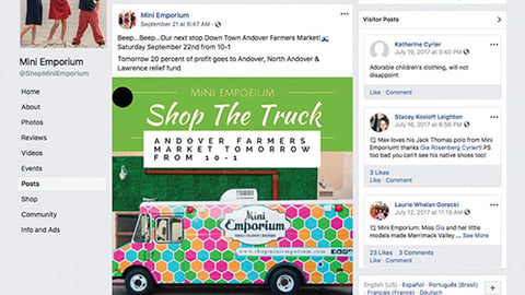 Mini Emporium Facebook Page