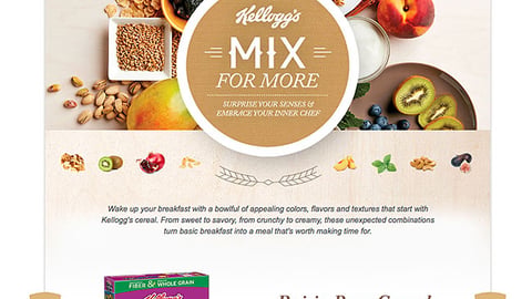 Meijer Kellogg's 'Mix for More' Web Page
