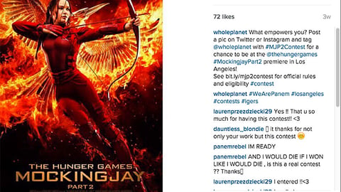 Whole Foods 'The Hunger Games: Mockingjay - Part 2' Instagram Update