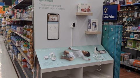Walmart Owlet 'Less Worry' Endcap