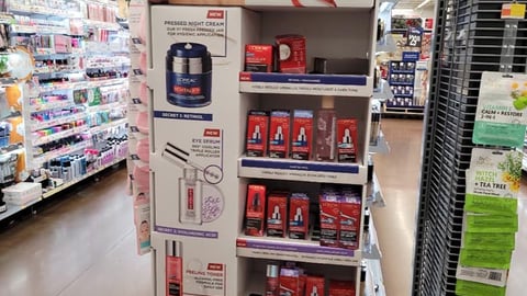 Walmart L'Oreal 'Showstopping Skin' Endcap Display