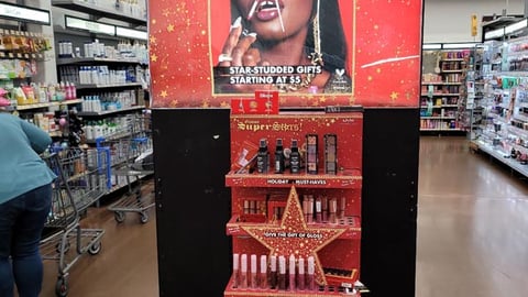 Walmart NYX 'Star-Studded Gifts' Endcap Display