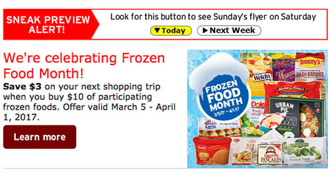 Hannaford 'National Nutrition Month' Email Ad