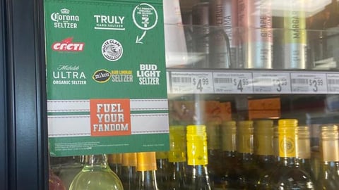 7-Eleven Anheuser-Busch 'Fuel Your Fandom' Cooler Cling