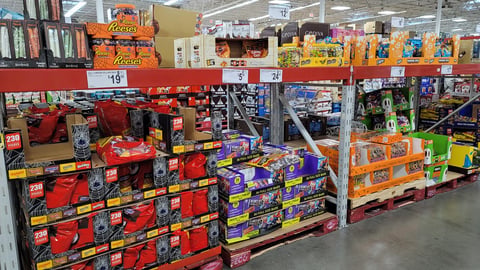 Sam's Club Halloween Candy Pallets