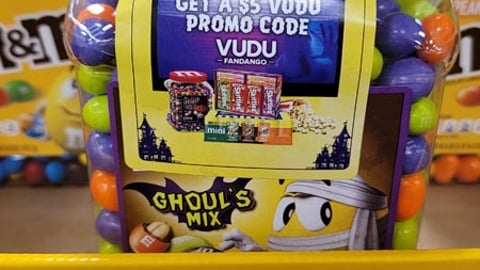 Sam's Club M&Ms '$5 Vudu Promo Code' On-Pack Incentive