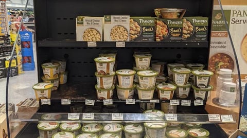 Panera 'Hot Soup Served Here' Display Case Header