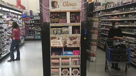 Walmart 'It's Glow Time' Endcap