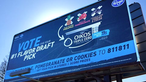 Kroger Oikos '#1 Flavor Draft Pick' Outdoor Billboard