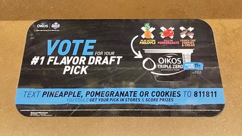 Oikos Kroger '#1 Flavor Draft Pick' Floor Cling