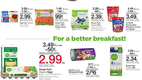 Kroger 'Organic Items' Feature