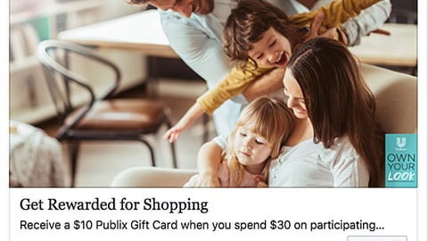 Unilever Publix 'Own Your Rewards' Facebook Update