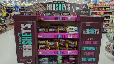 Hershey's 'Celebrate She' Half-Pallet Display