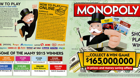 Albertsons 'Monopoly' Game Board