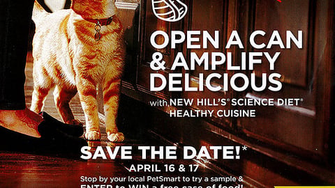 PetSmart Hill's Science Diet 'Open a Can' One-Sheet
