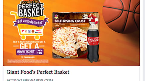 Giant Food 'Score the Perfect Basket' Facebook Update