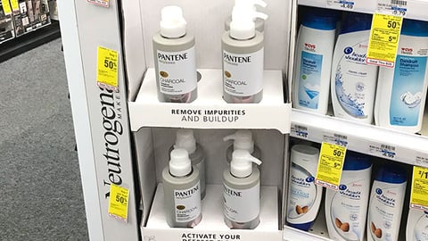 P&G CVS ‘Charcoal’ Floorstand