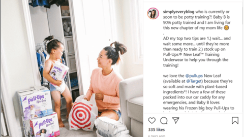 Pull-Ups New Leaf Target Instagram Update