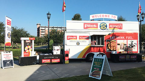 Pilot Flying J Mobile 'Fueling All Fans Experience' Unit