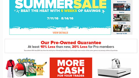 GameStop 'Pokemon Collectibles & Games' Display Ad