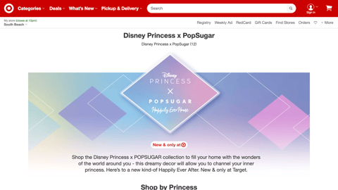 Target Disney Princess x PopSugar Showcase