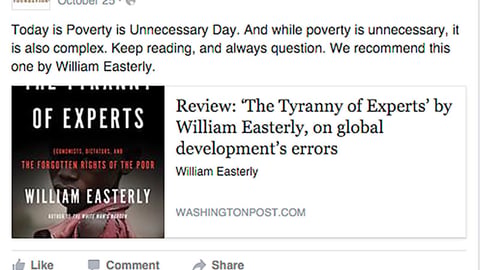 Whole Foods 'Poverty Is Unnecessary Day' Facebook Update