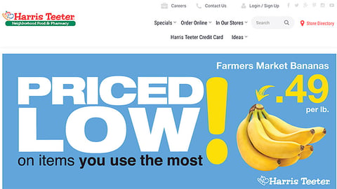 Harris Teeter 'Priced Low' Carousel Ad