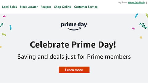 Whole Foods 'Celebrate Prime Day' Leaderboard Ad