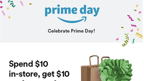 Whole Foods 'Celebrate Prime Day' Email