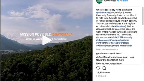 Whole Foods 'Power the Potential of Female Entrepreneurs' Instagram Update