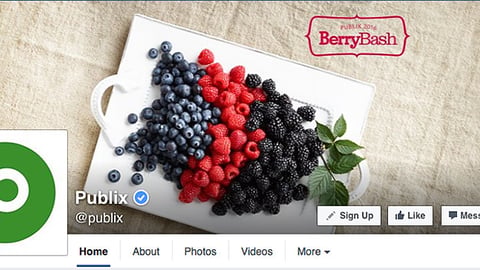 Publix 'Berry Bash' Facebook Cover