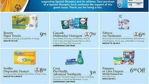 Publix P&G 'Supporting Special Olympics' Feature