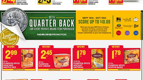 Food Lion 'Quarter Back' Feature