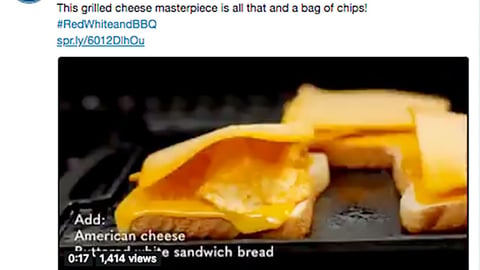 Kroger 'Grilled Cheese Masterpiece' Twitter Update