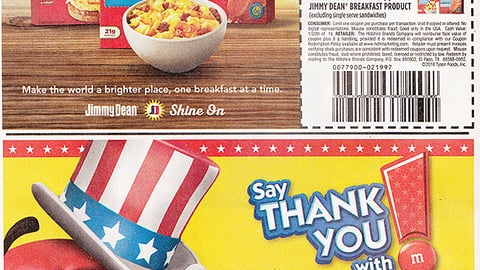 M&M's Walmart 'Say Thank You' FSI