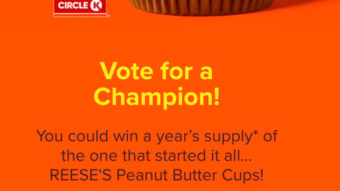Reese's Lovers Circle K 'Vote for a Champion' Web Page