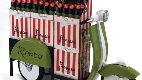 Riondo Italian Summer Vespa Scooter Display