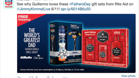 Rite Aid P&G 'World's Greatest Dad' Tweet