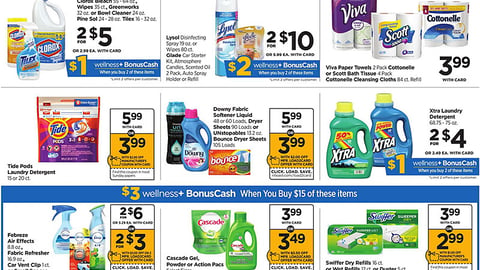 Rite Aid P&G 'Wellness+ BonusCash' Feature