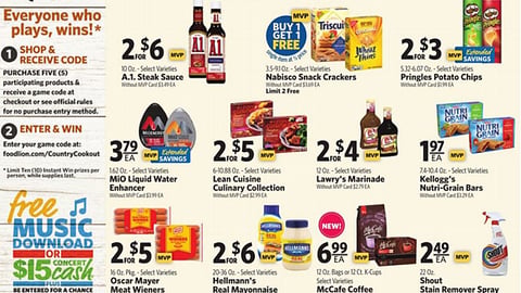 Food Lion 'Rock Out Country Cookout' Features