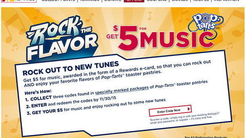 Pop-Tarts Dollar General 'Rock the Flavor' Landing Page
