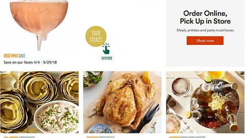 Whole Foods 'Rose Wine Sale' Display Ad
